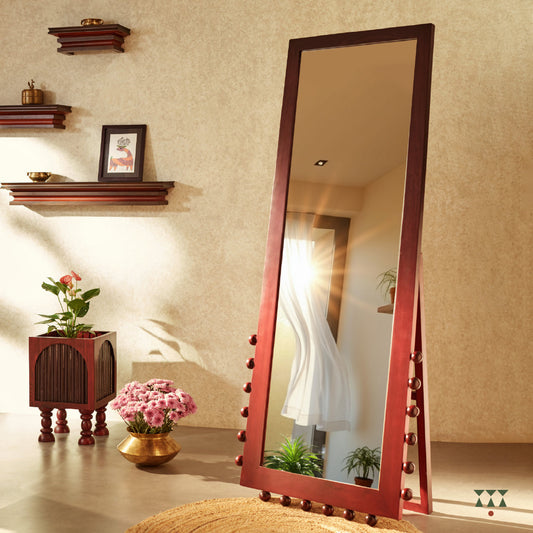 Connect | A sculptural wooden mirror