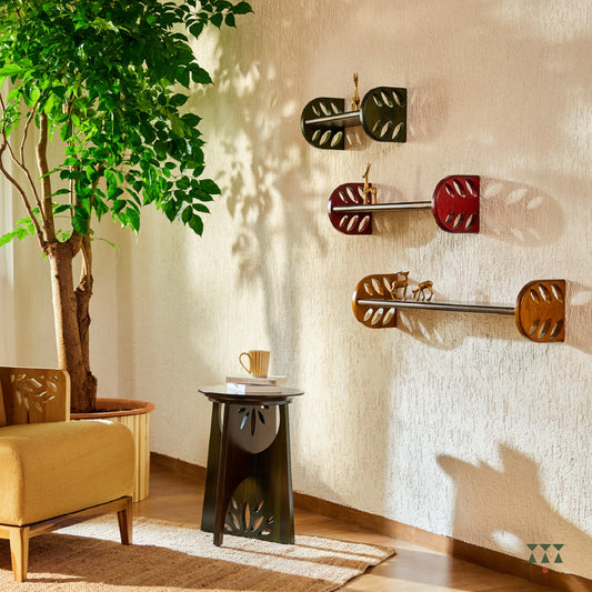 Firo, large solid wood display shelves