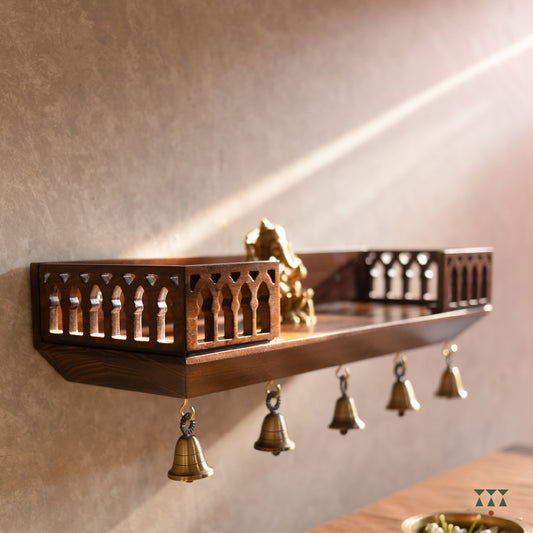 Kriti | Handmade small Mandir shelf