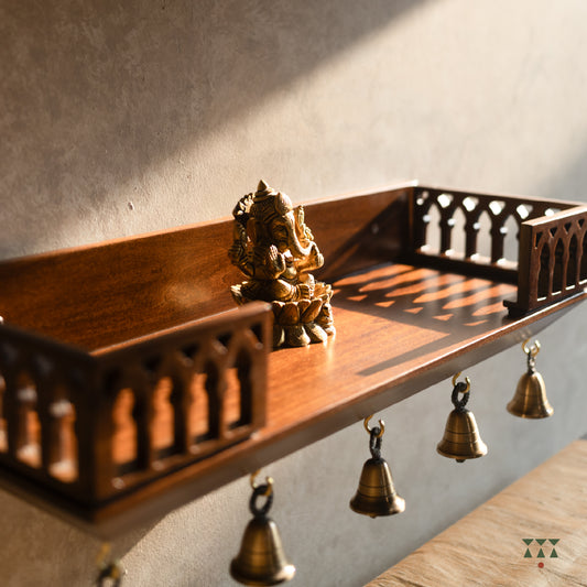 Kriti | Handmade small Mandir shelf