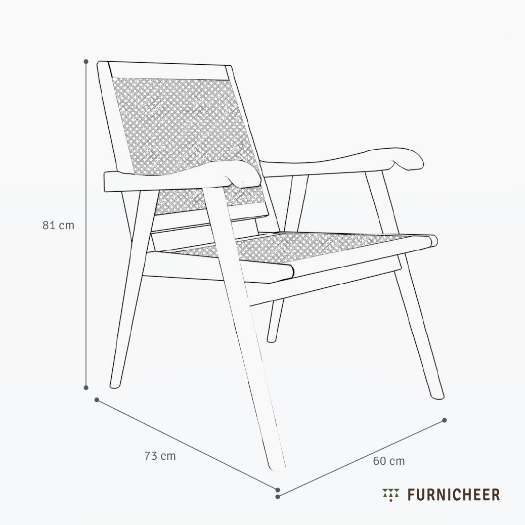 Maya | Solid wood armchair