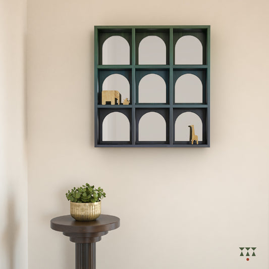 Neeta Cubby, solid wood mirror