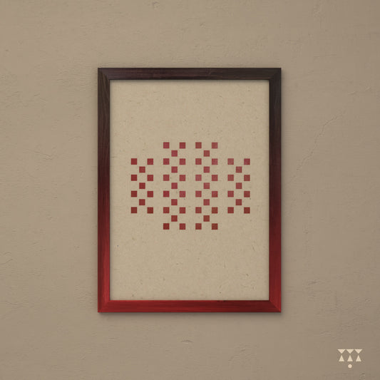 Berry Wine, Tinted wooden frame for wall
