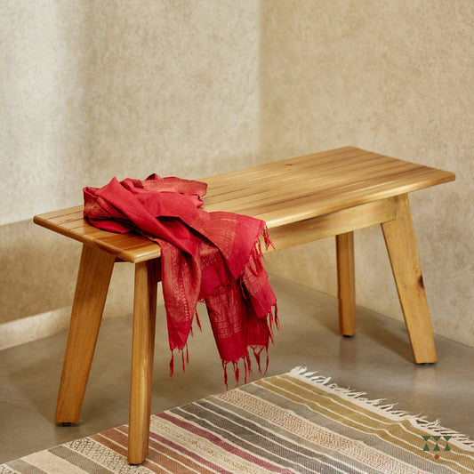 Sahaj, a modern solid wood bench