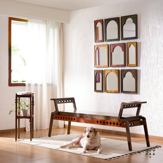 Rhiley | A layered, round side table