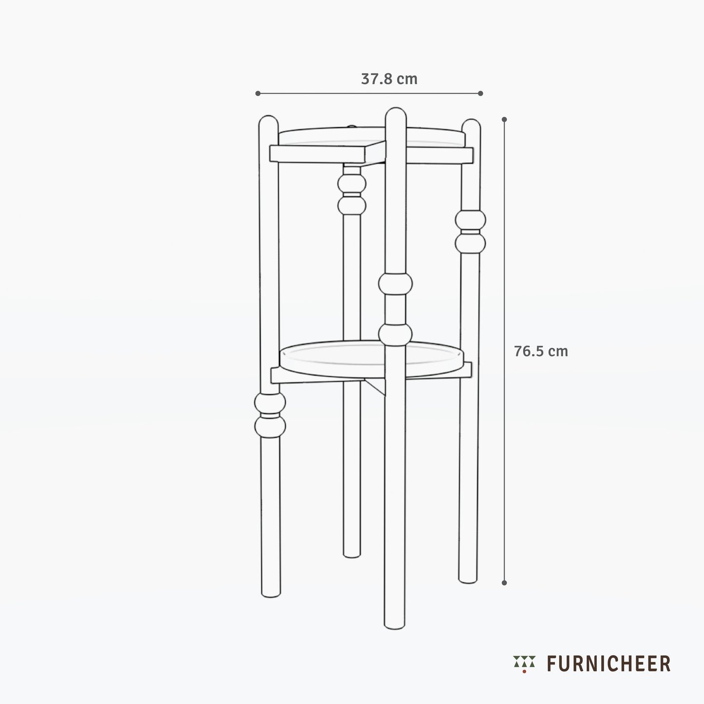 Rhiley | A layered, round side table