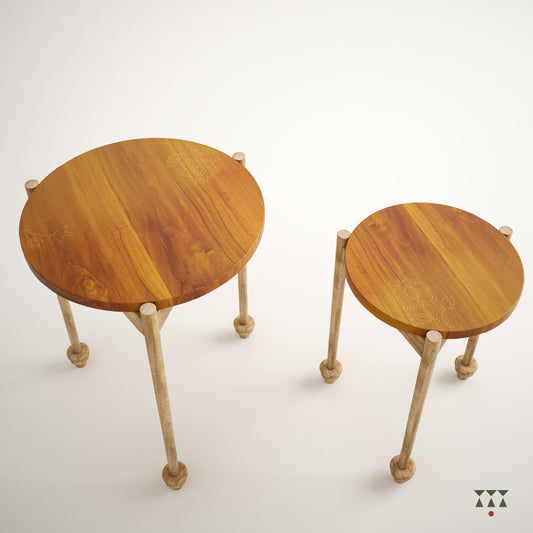 Roma | Architectural solid wood end tables