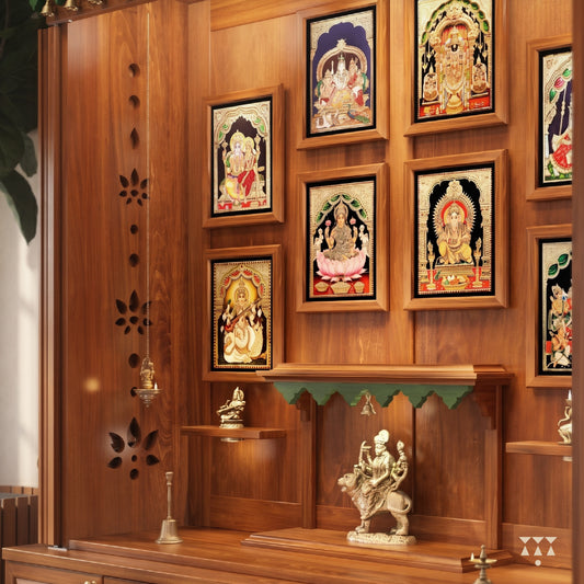 Sumukha | Artisanal Wooden Mandir for Home