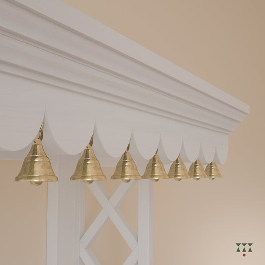 Tarun, a solid wood wall mounted Mandir