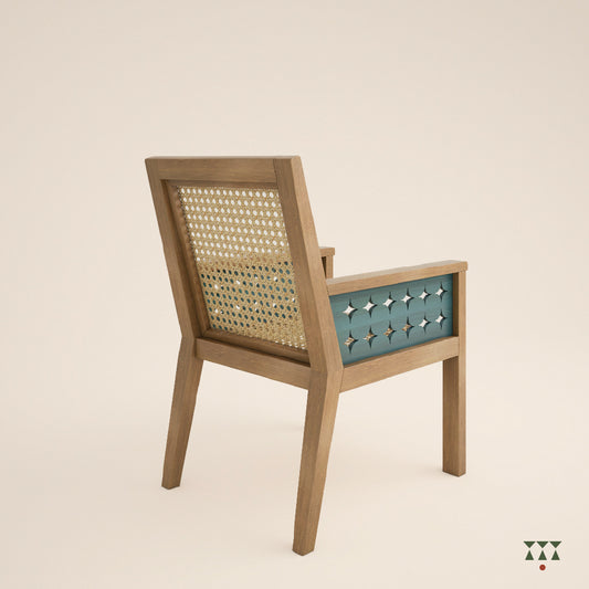 Tira, a statement solid wood armchair