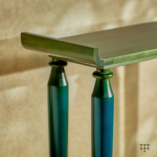 Tracey, Sculptural solid wood console table