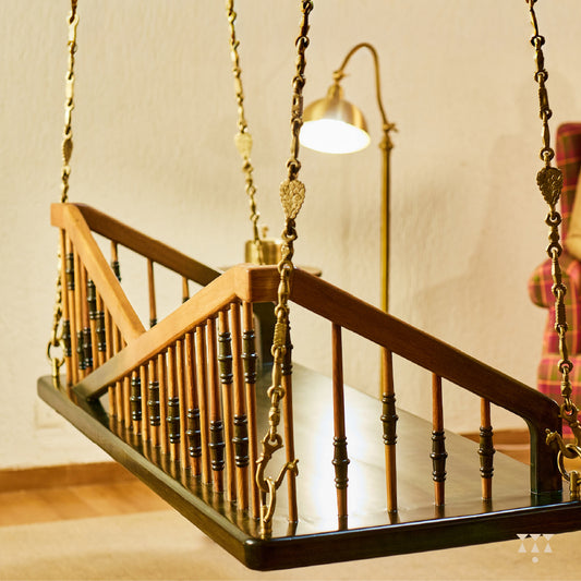 Athira Patra, a handmade wooden Swing