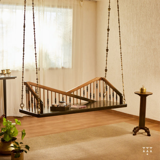 Athira Patra, a handmade wooden Swing