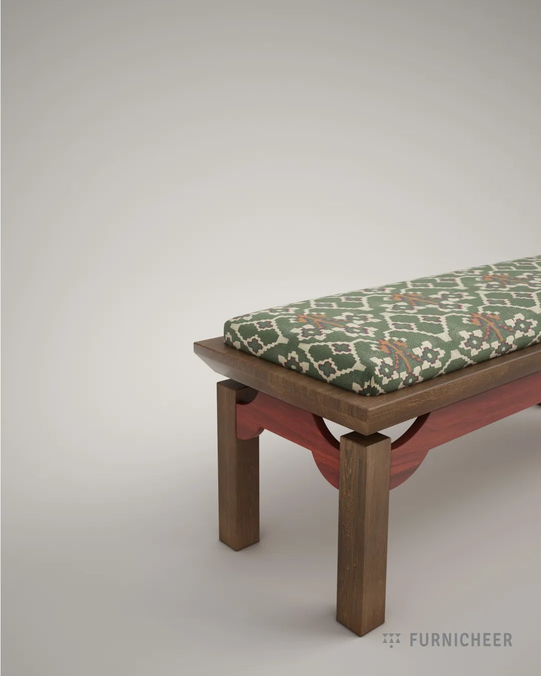Stylish Wood Indoor Seating Bench for Living Room