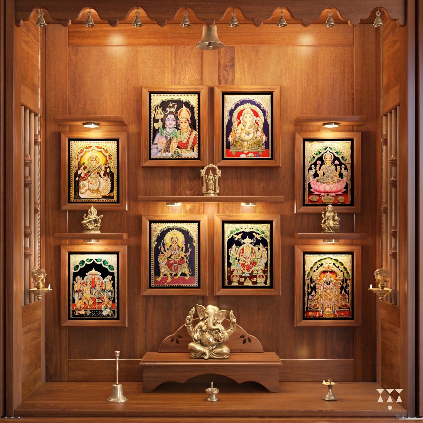 Baal Bhimaksa | South Indian Pooja Mandir for Home