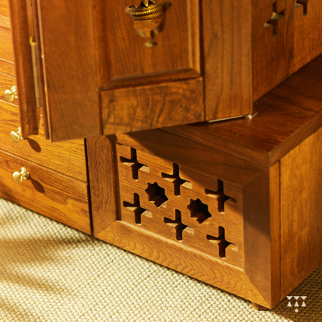 Bheema, a handcrafted wooden Mandir