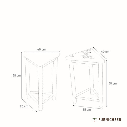 Bolly | Artistic wooden side tables