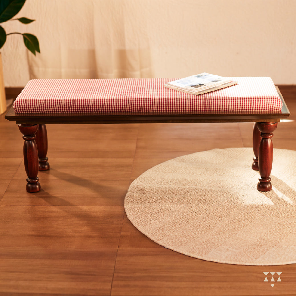 Celia | Silk upholstered bench