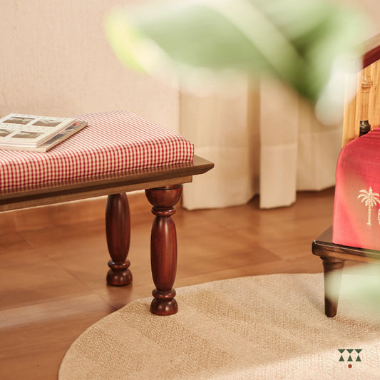 Celia | Silk upholstered bench