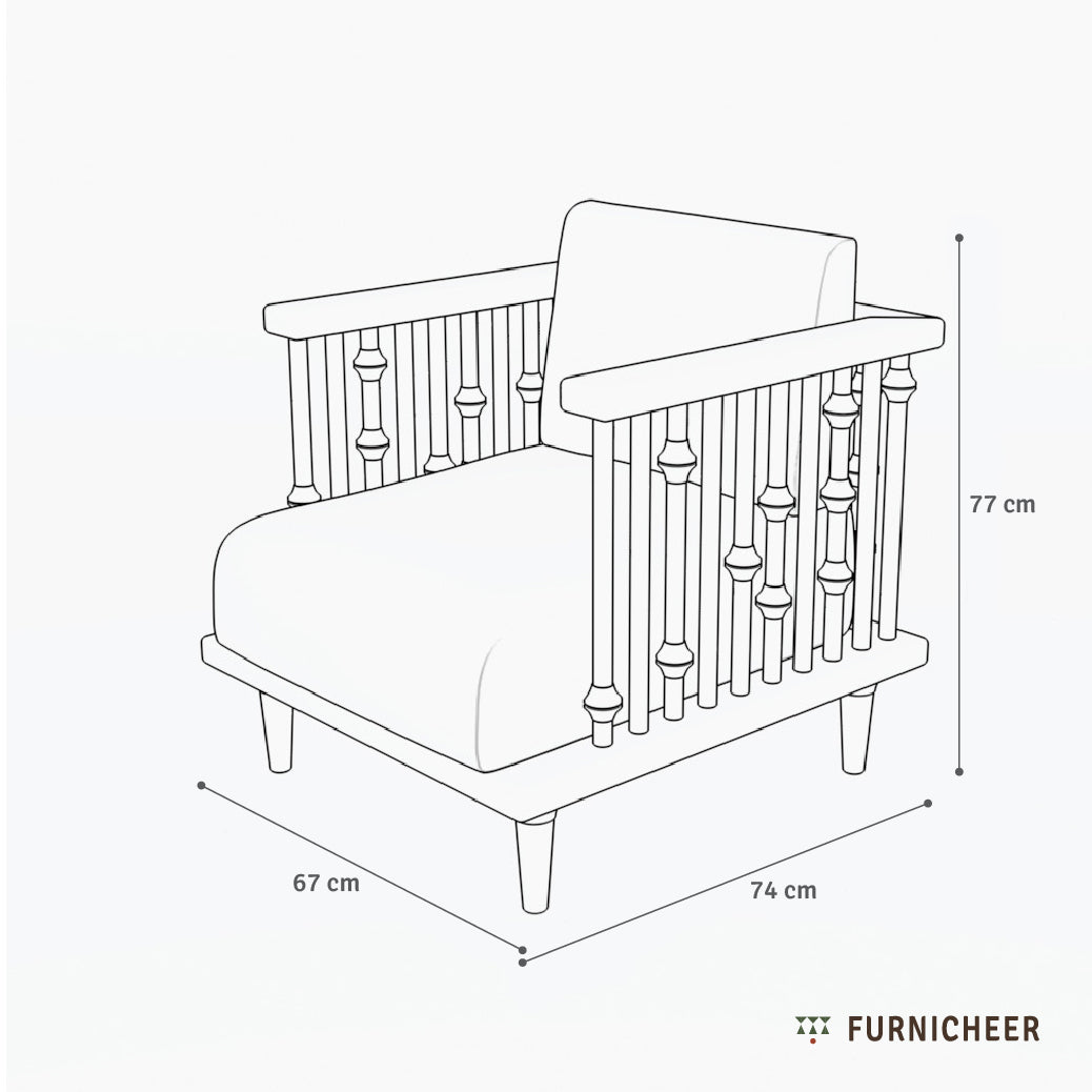 Ferry Lux | Handcrafted wooden armchair
