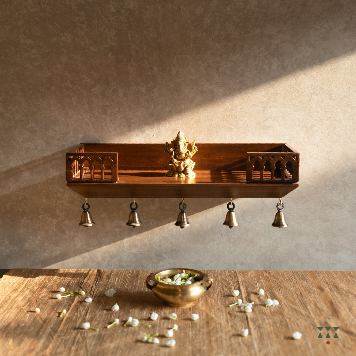 Kriti | Handmade small Mandir shelf