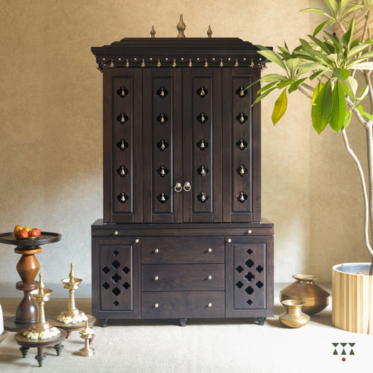 Lambodara | Timeless Wooden Home Mandir