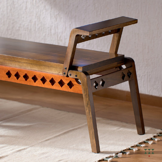 Mento | Solid wood entryway bench