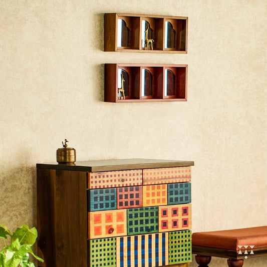 Mia & Nia wooden cubby mirrors