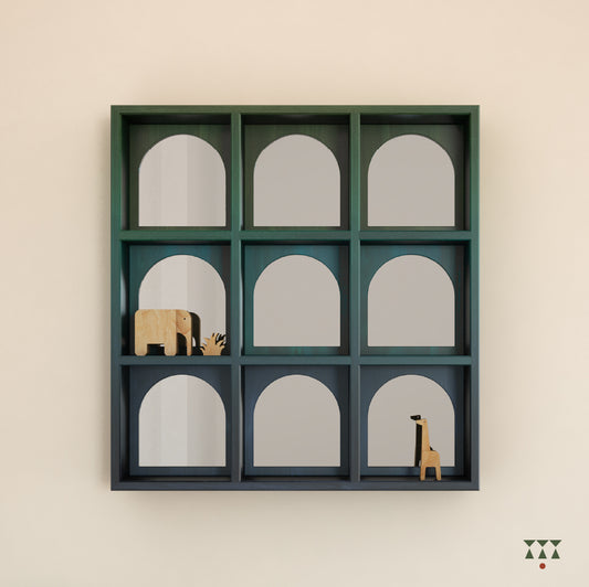 Neeta Cubby, solid wood mirror