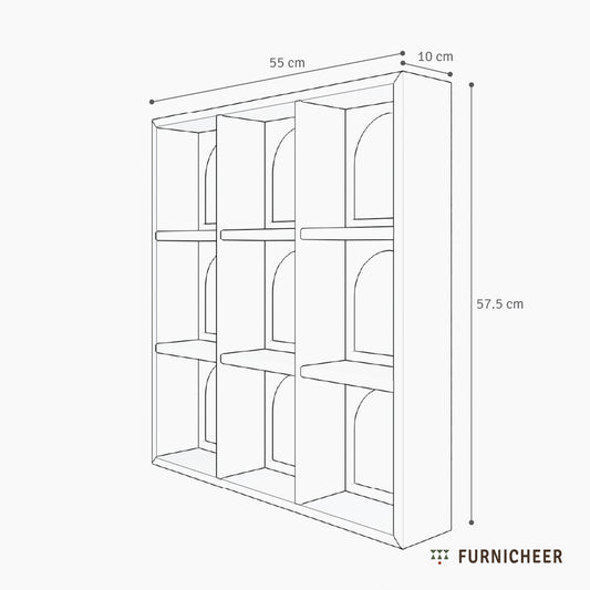 Neeta Cubby, solid wood mirror