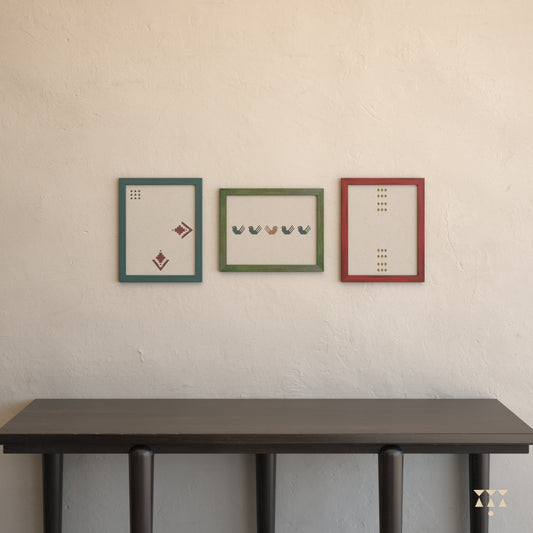 Prismatic Mix Photo Frames - Set of 3