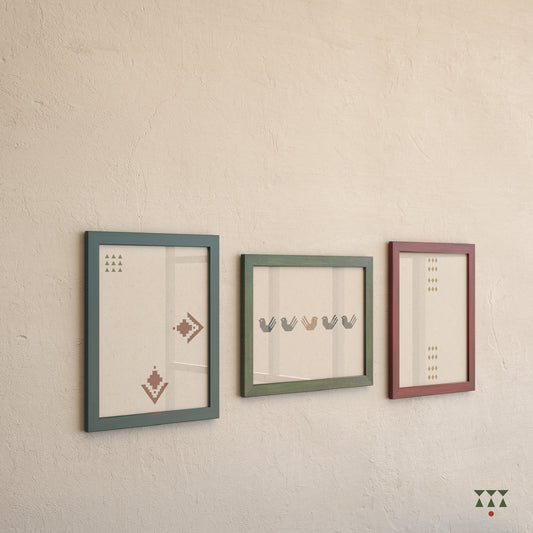Prismatic Mix, handmade large photo frames