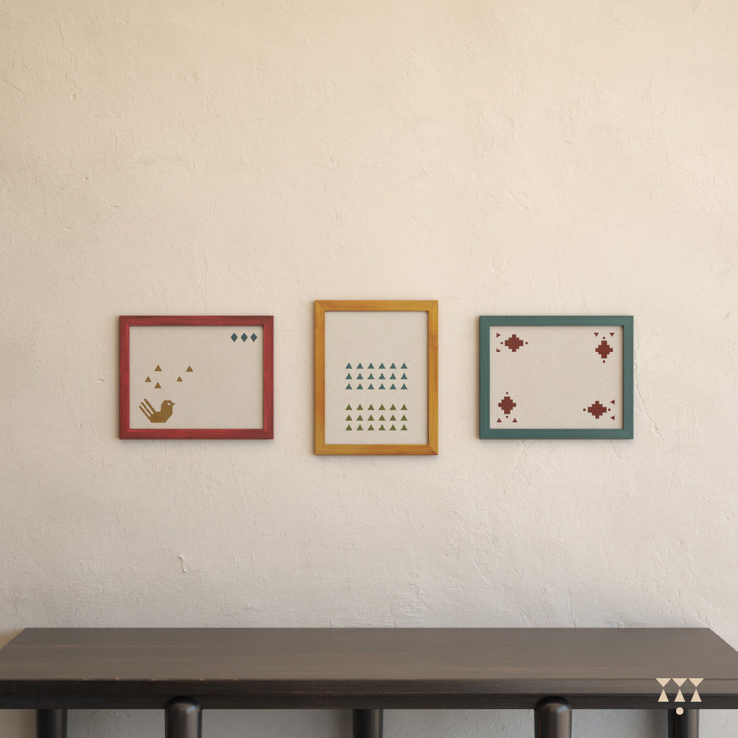Chromatic Medley Photo Frames - Set of 3
