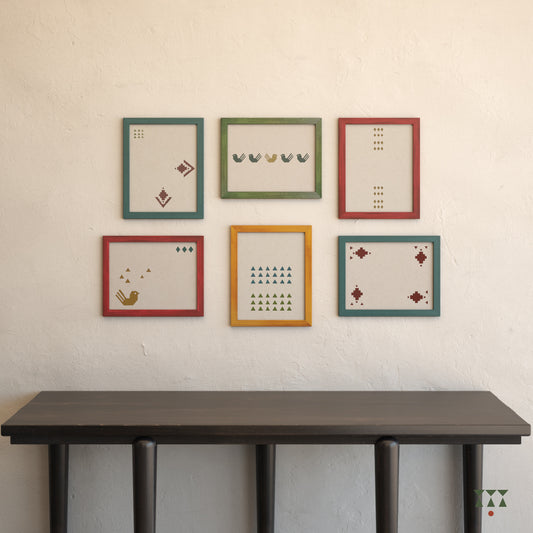 Colorful Array Photo Frames - Set of 6