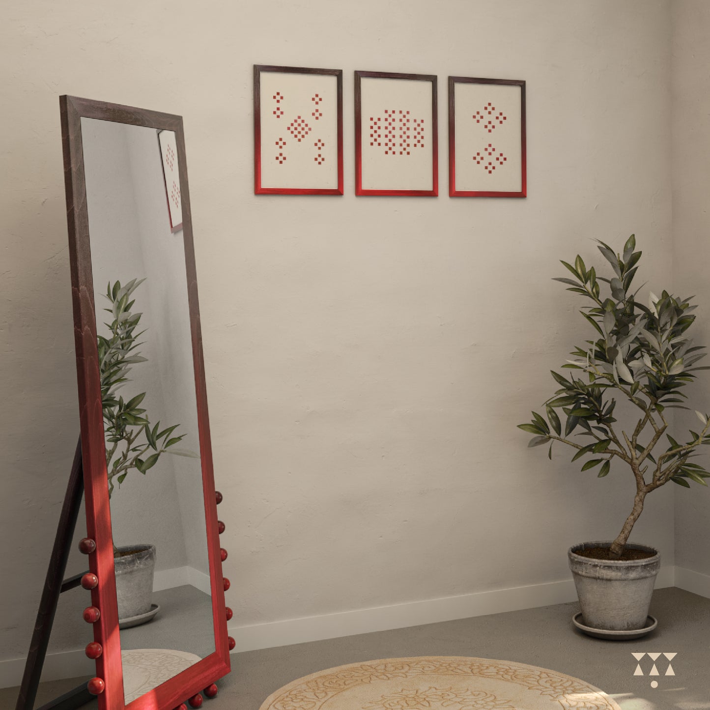 Plum Rouge Photo Frames - Set of 3