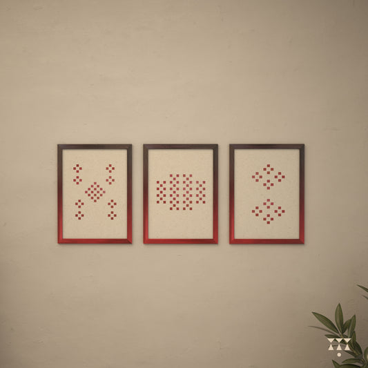 Plum Rouge Photo Frames - Set of 3