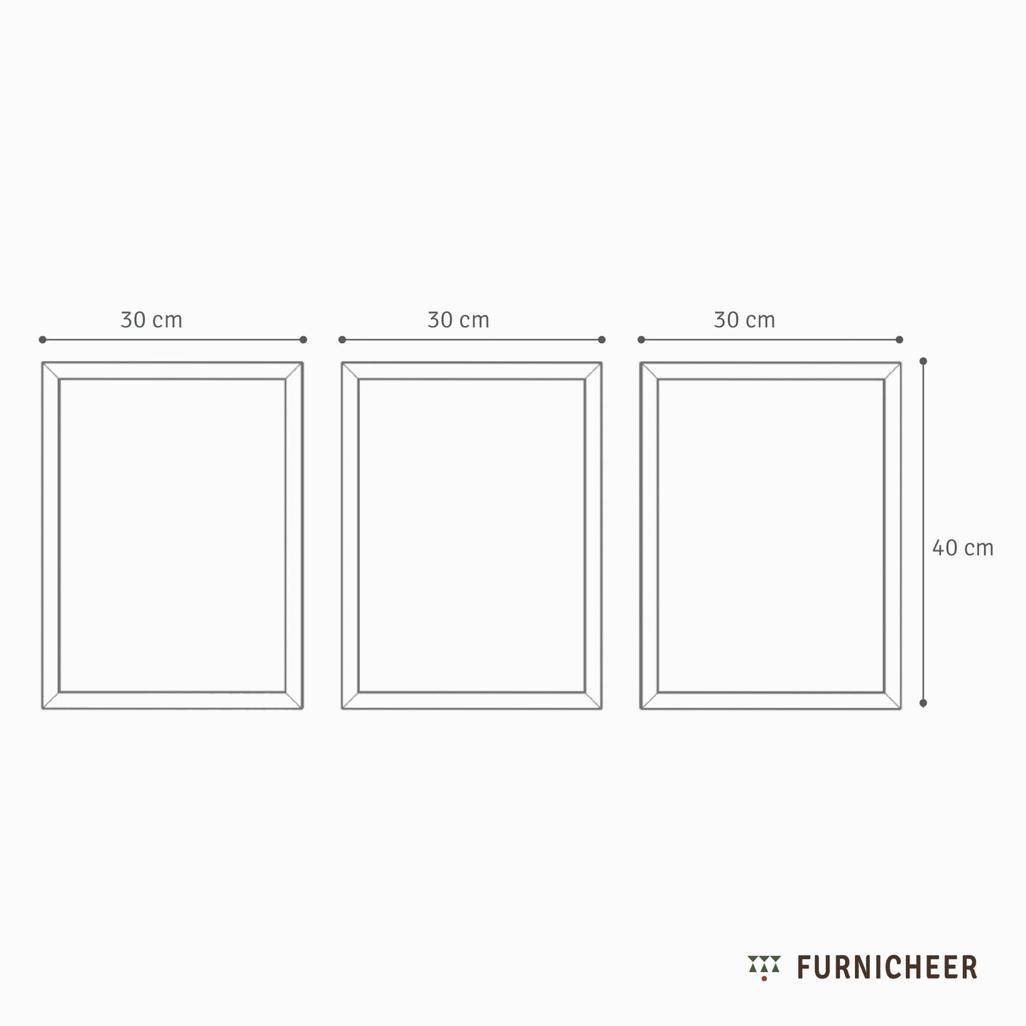 Plum Rouge Photo Frames - Set of 3
