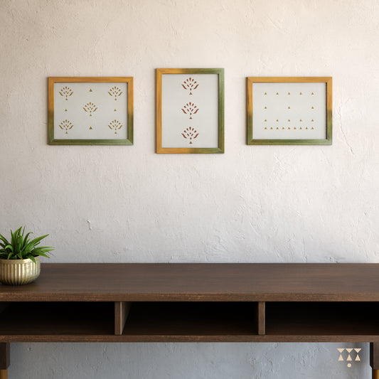 Spring Greens Photo Frames - Set of 3