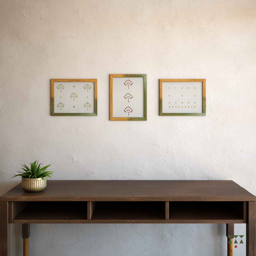 Spring Greens Photo Frames - Set of 3