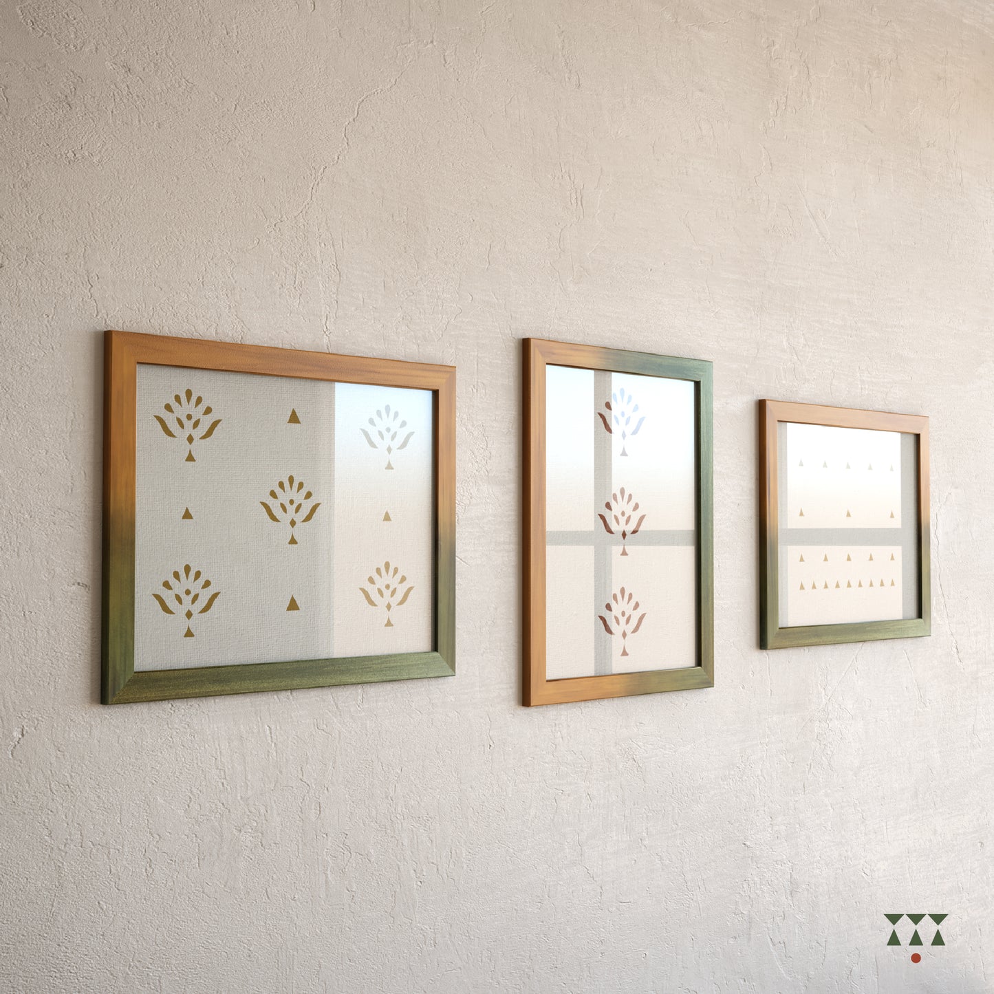 Spring Greens Photo Frames - Set of 3