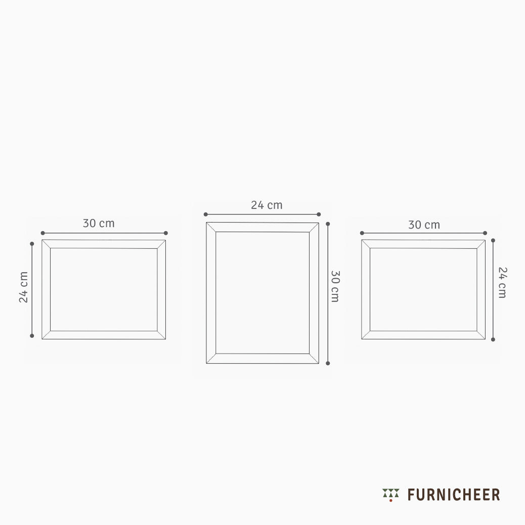 Spring Greens Photo Frames - Set of 3