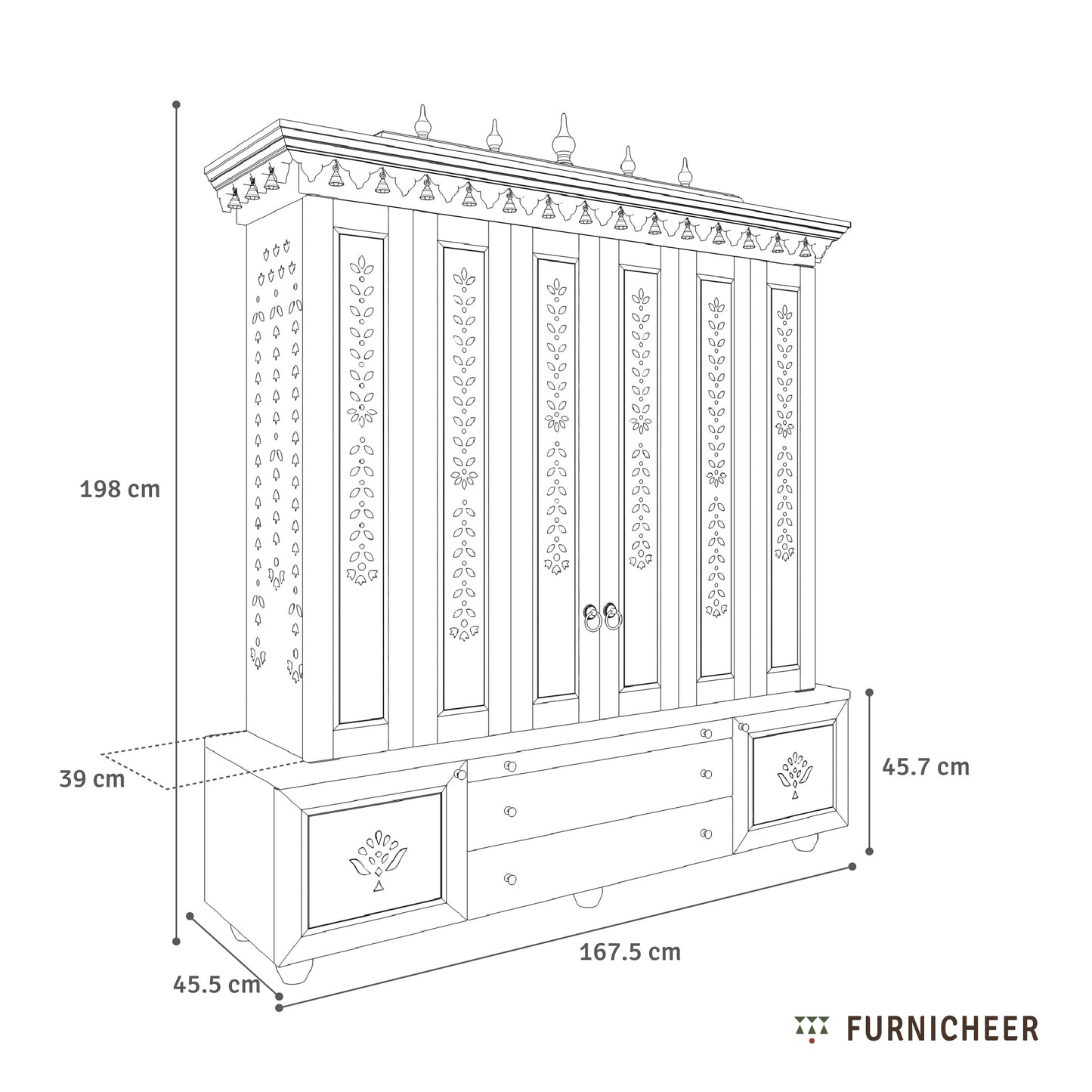 Pushparaj | South Indian Mandir for Home