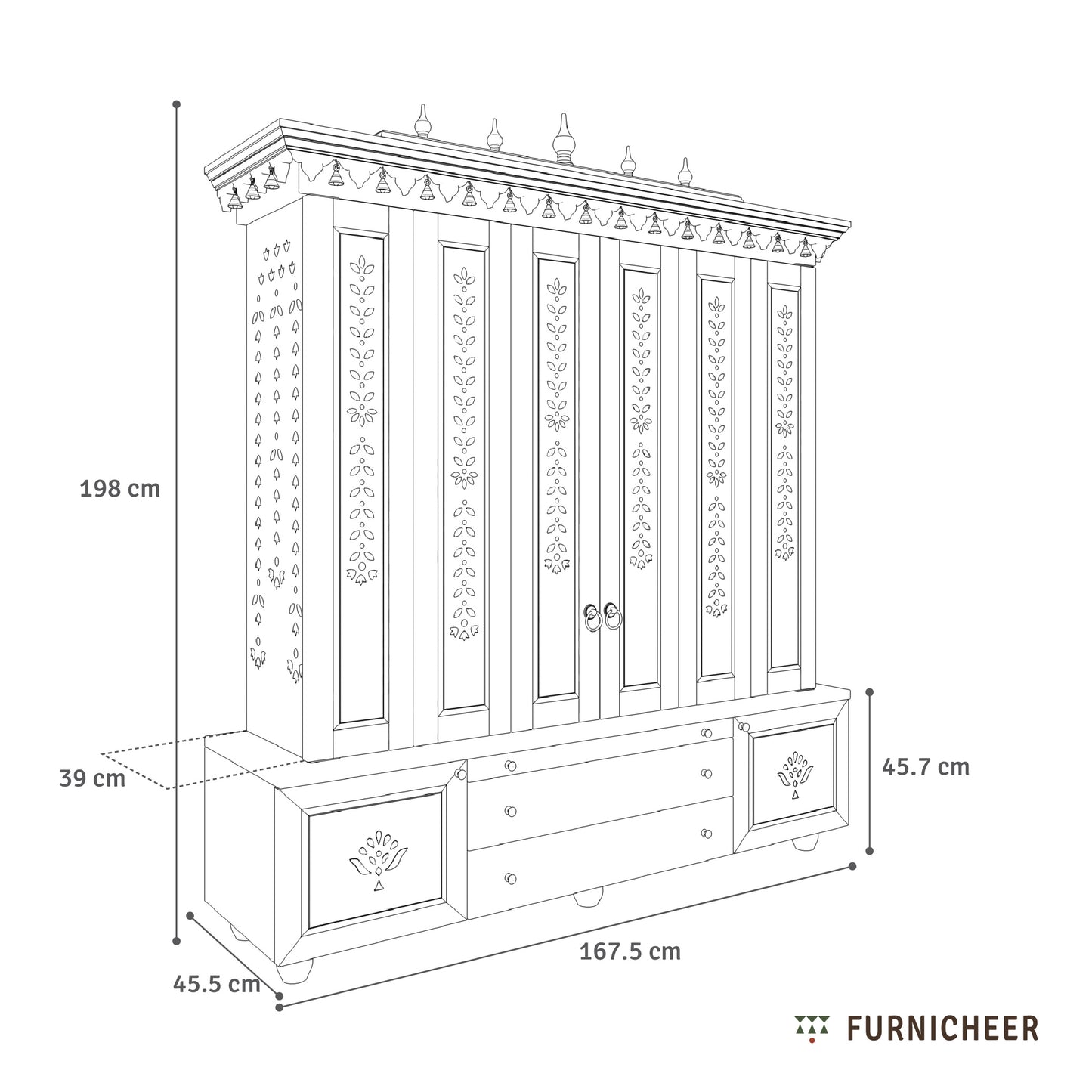Pushparaj | South Indian Mandir for Home