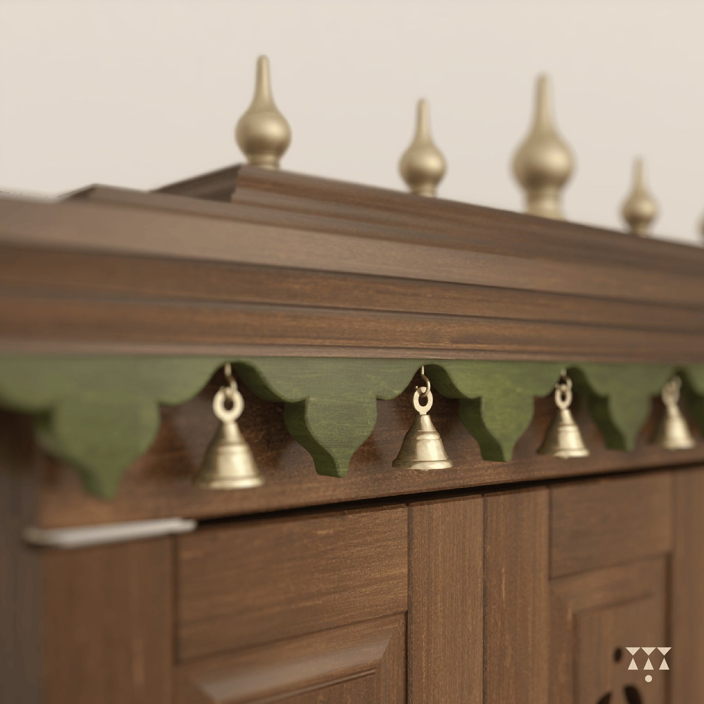 Pushparaj | Solid wood Pooja Mandir