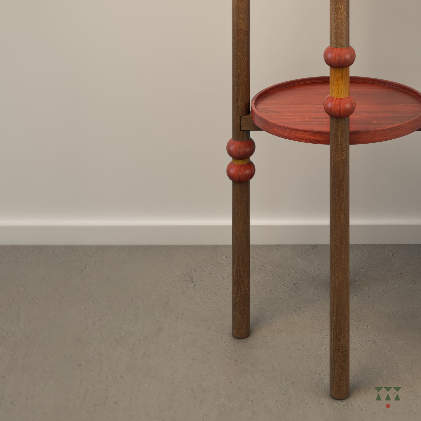 Rhiley | A layered, round side table