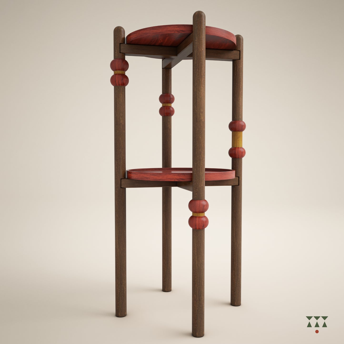 Rhiley | A layered, round side table