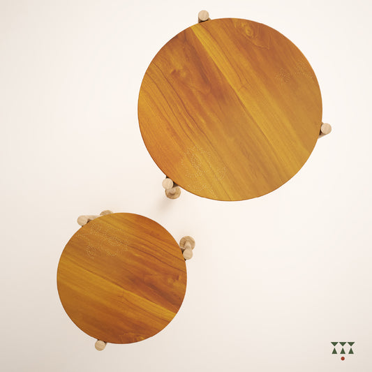 Roma | Architectural solid wood end tables