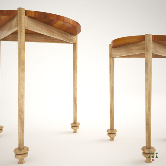 Roma | Architectural solid wood end tables