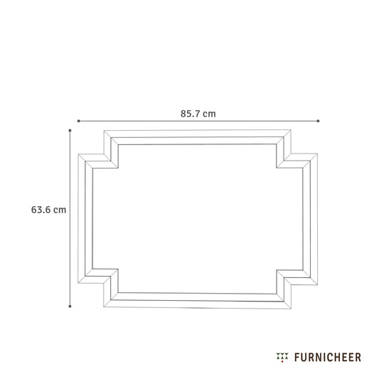 Notch | Artisanal solid wood mirror