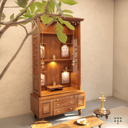 Tarun Bhimaksa | Wooden Pooja Mandir